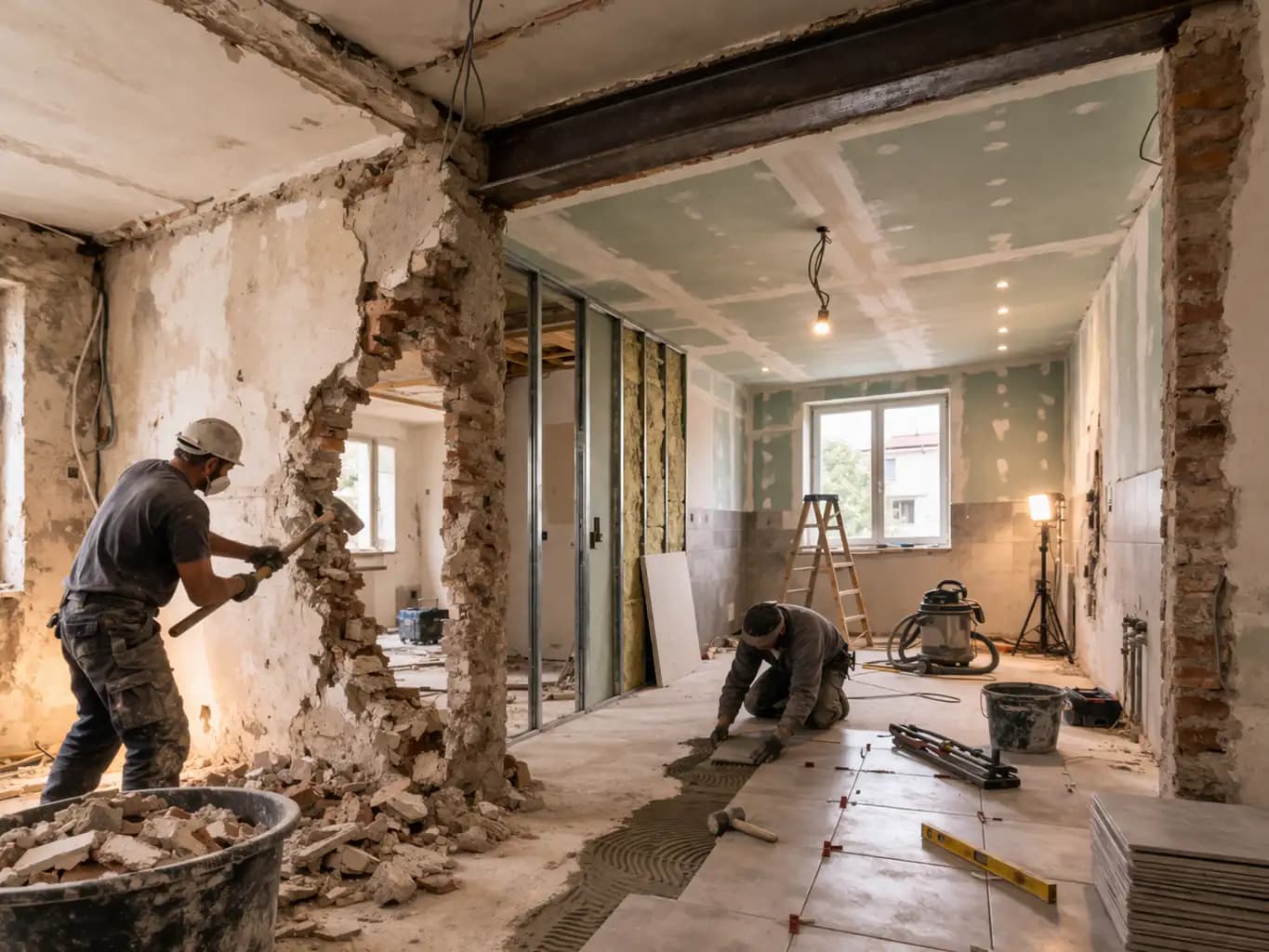 Burkolási munka – referencia kép