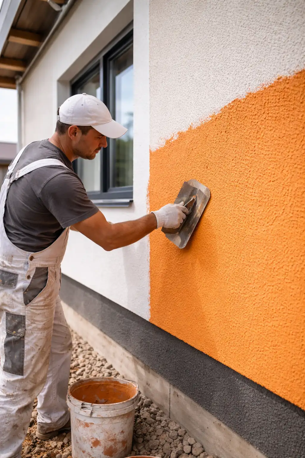 Vakolás és színezés